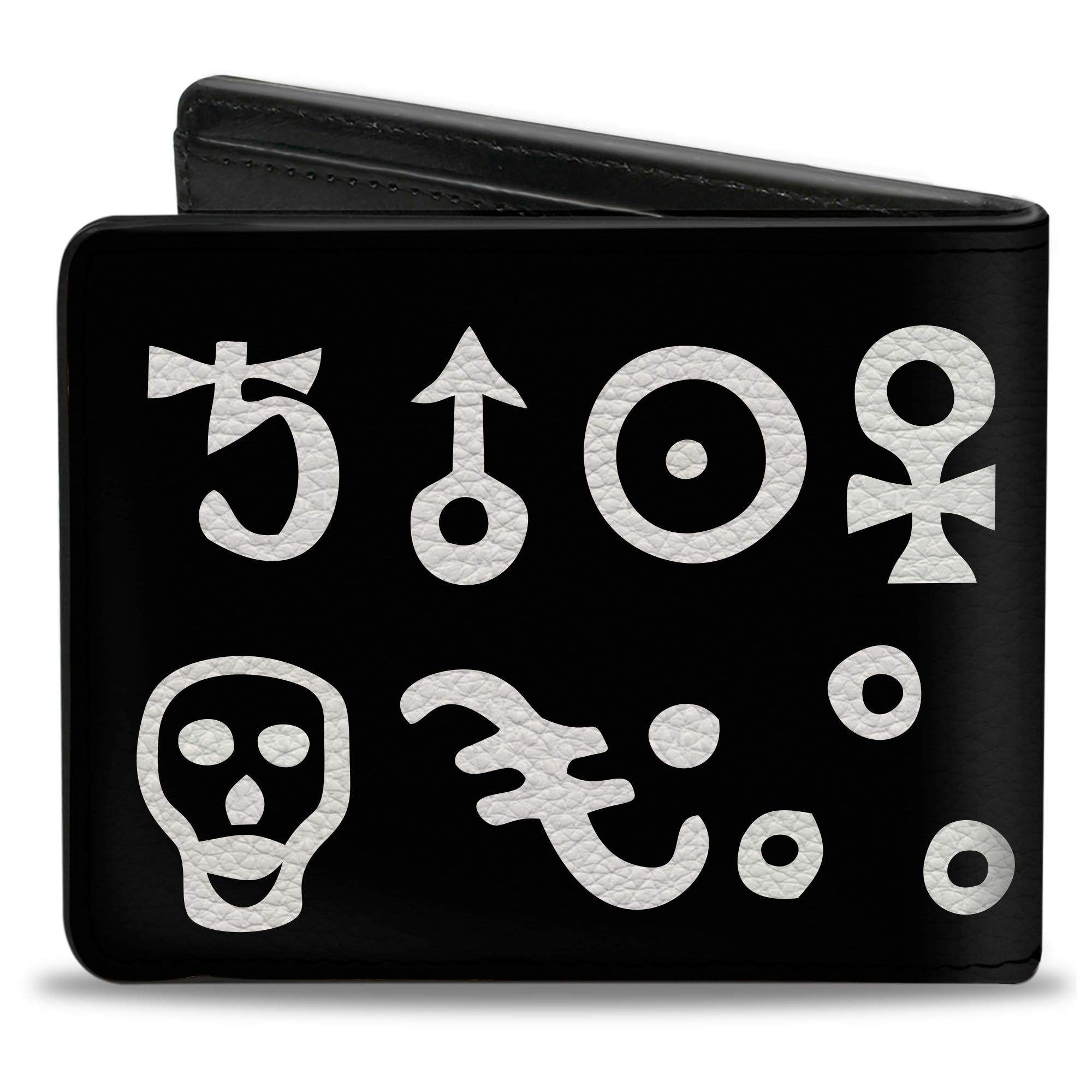 Bi-Fold Wallet - Alchemy Symbols Black White Bi-Fold Wallets Buckle-Down