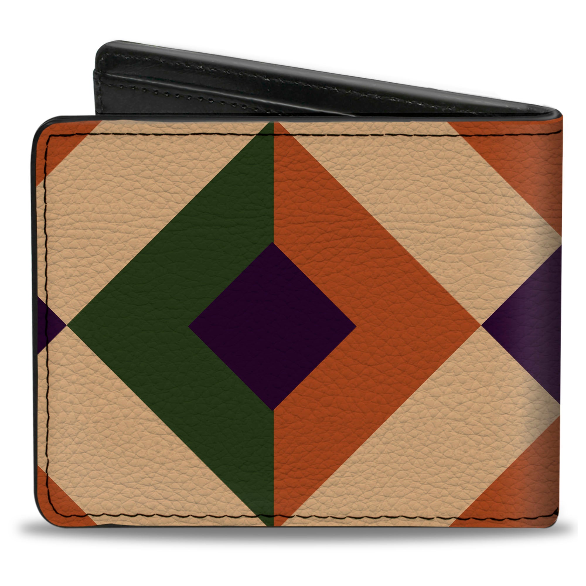 Bi-Fold Wallet - Aztec16 Oranges Green Purple Bi-Fold Wallets Buckle-Down