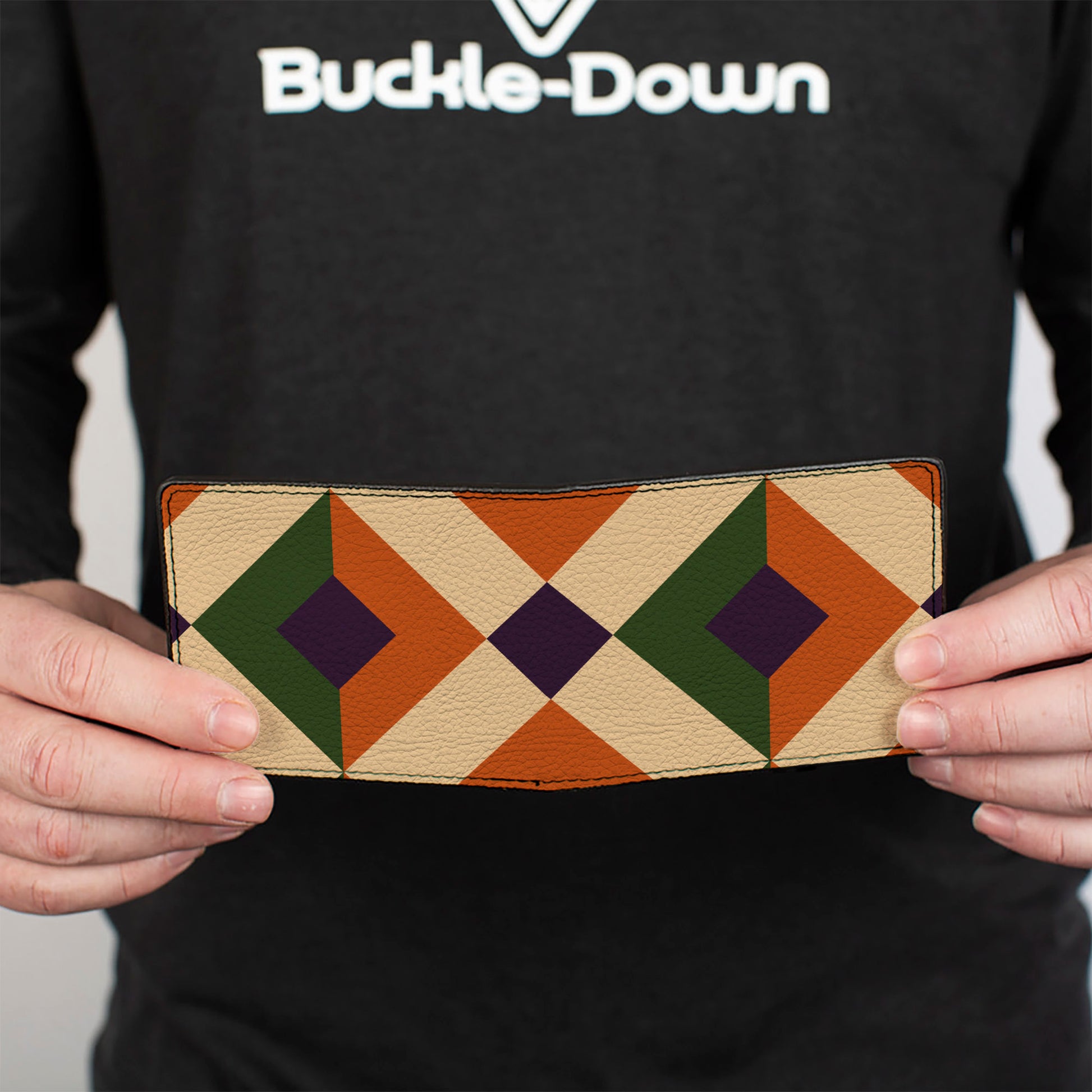 Bi-Fold Wallet - Aztec16 Oranges Green Purple Bi-Fold Wallets Buckle-Down