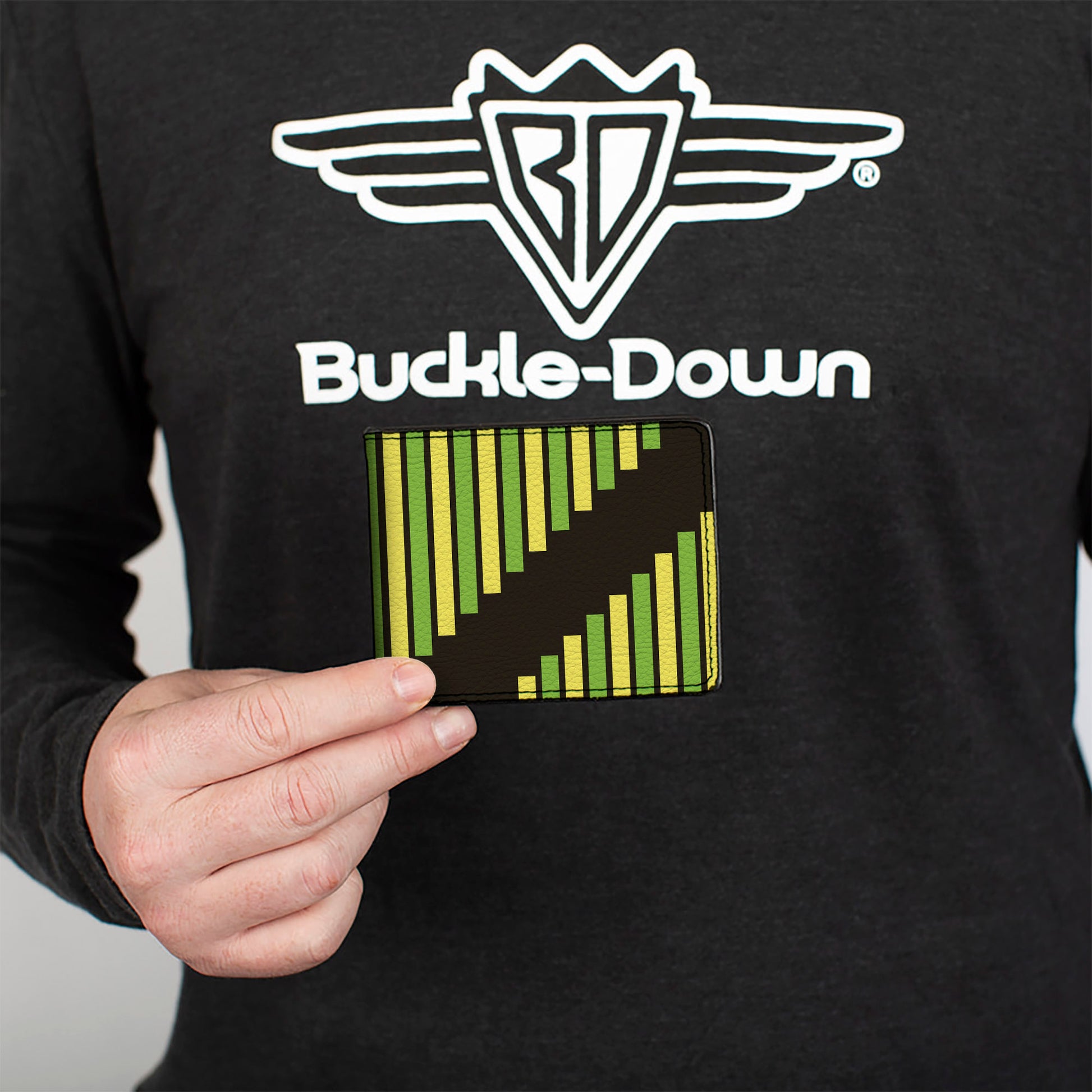 Bi-Fold Wallet - Aztec19 Black Green Yellow Bi-Fold Wallets Buckle-Down