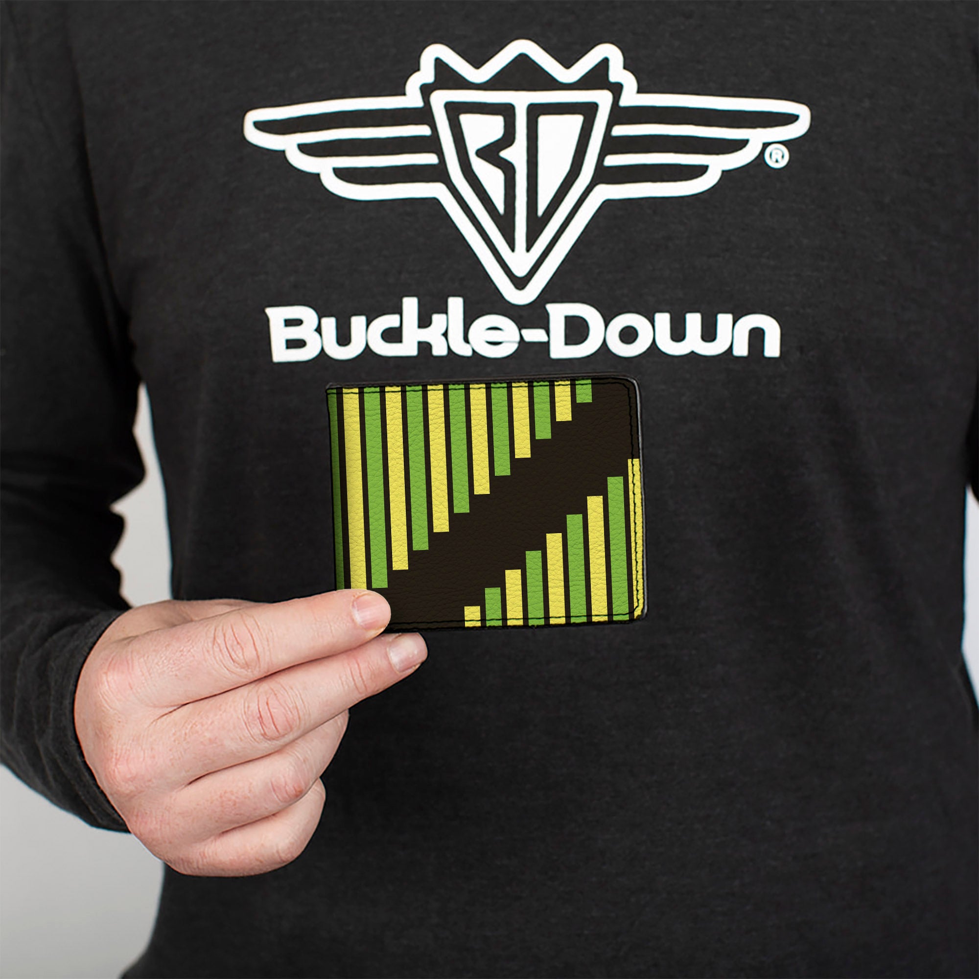 Bi-Fold Wallet - Aztec19 Black Green Yellow Bi-Fold Wallets Buckle-Down