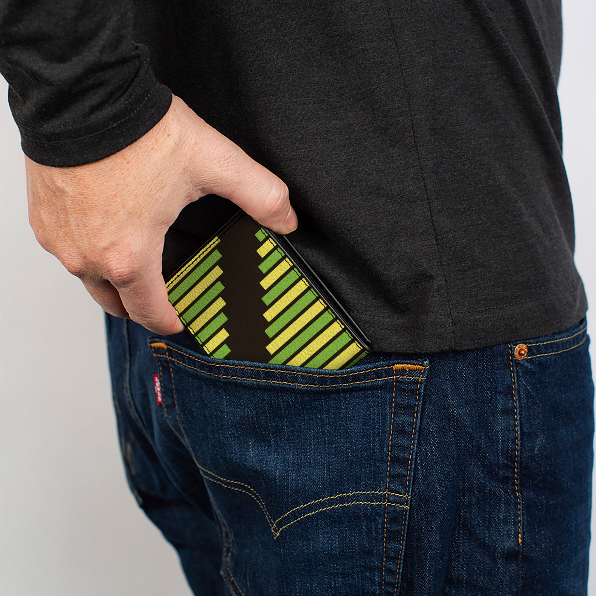 Bi-Fold Wallet - Aztec19 Black Green Yellow Bi-Fold Wallets Buckle-Down