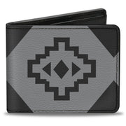 Bi-Fold Wallet - Aztec21 Tonal Grays Bi-Fold Wallets Buckle-Down