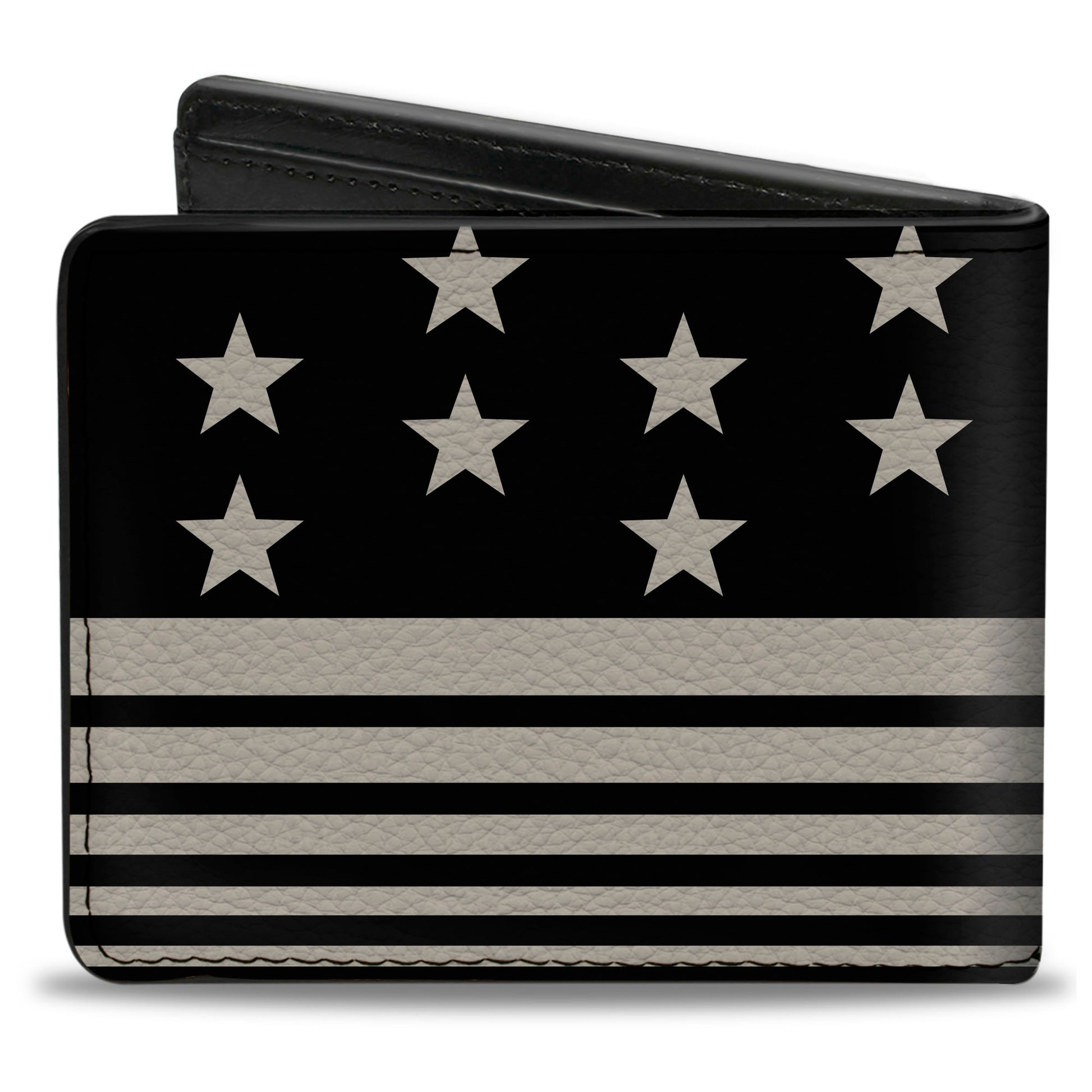 Bi-Fold Wallet - Americana Stars & Stripes8 Black Cream Bi-Fold Wallets Buckle-Down