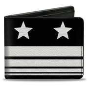 Bi-Fold Wallet - Americana Stars & Stripes4 Black White Bi-Fold Wallets Buckle-Down