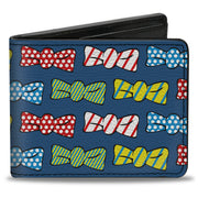 Bi-Fold Wallet - Bowties Blue Multi Color Bi-Fold Wallets Buckle-Down