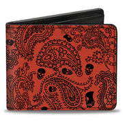 Bi-Fold Wallet - Bandana Skulls Orange Black Bi-Fold Wallets Buckle-Down