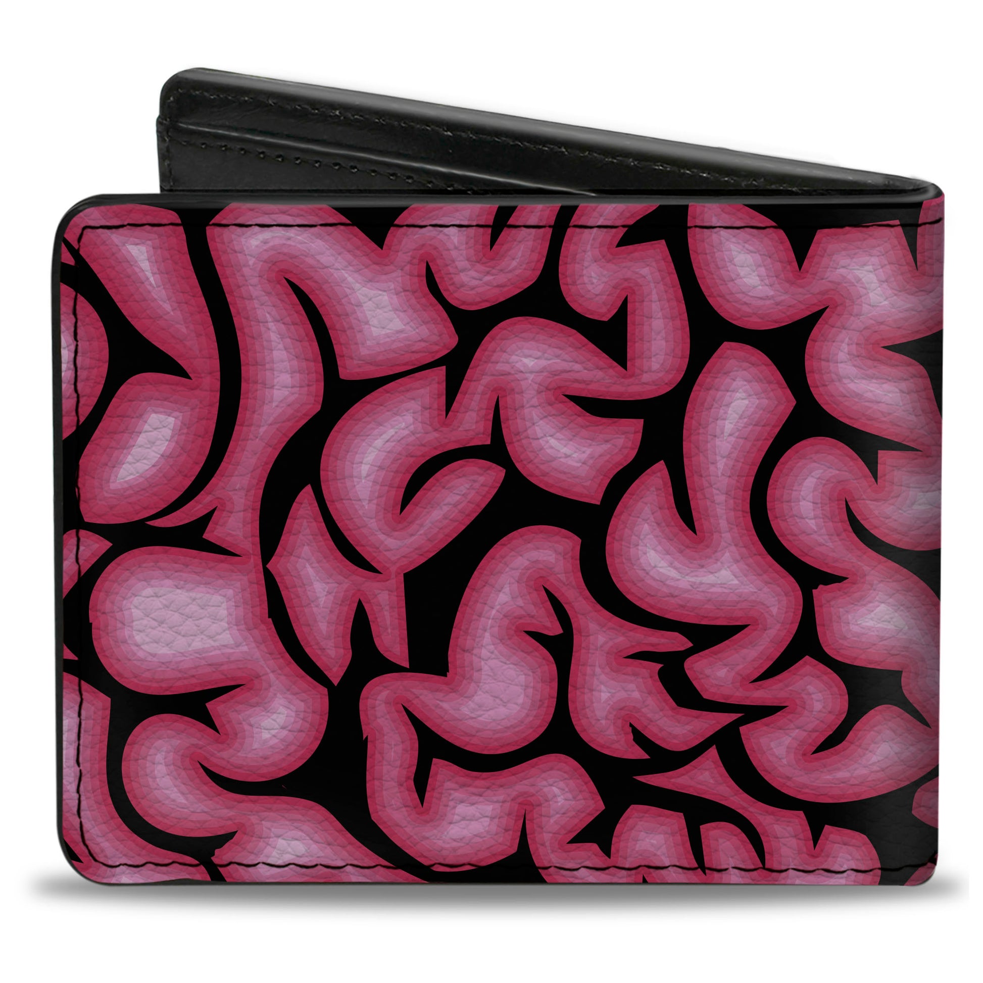 Bi-Fold Wallet - Brains Black Pink Bi-Fold Wallets Buckle-Down
