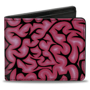 Bi-Fold Wallet - Brains Black Pink Bi-Fold Wallets Buckle-Down