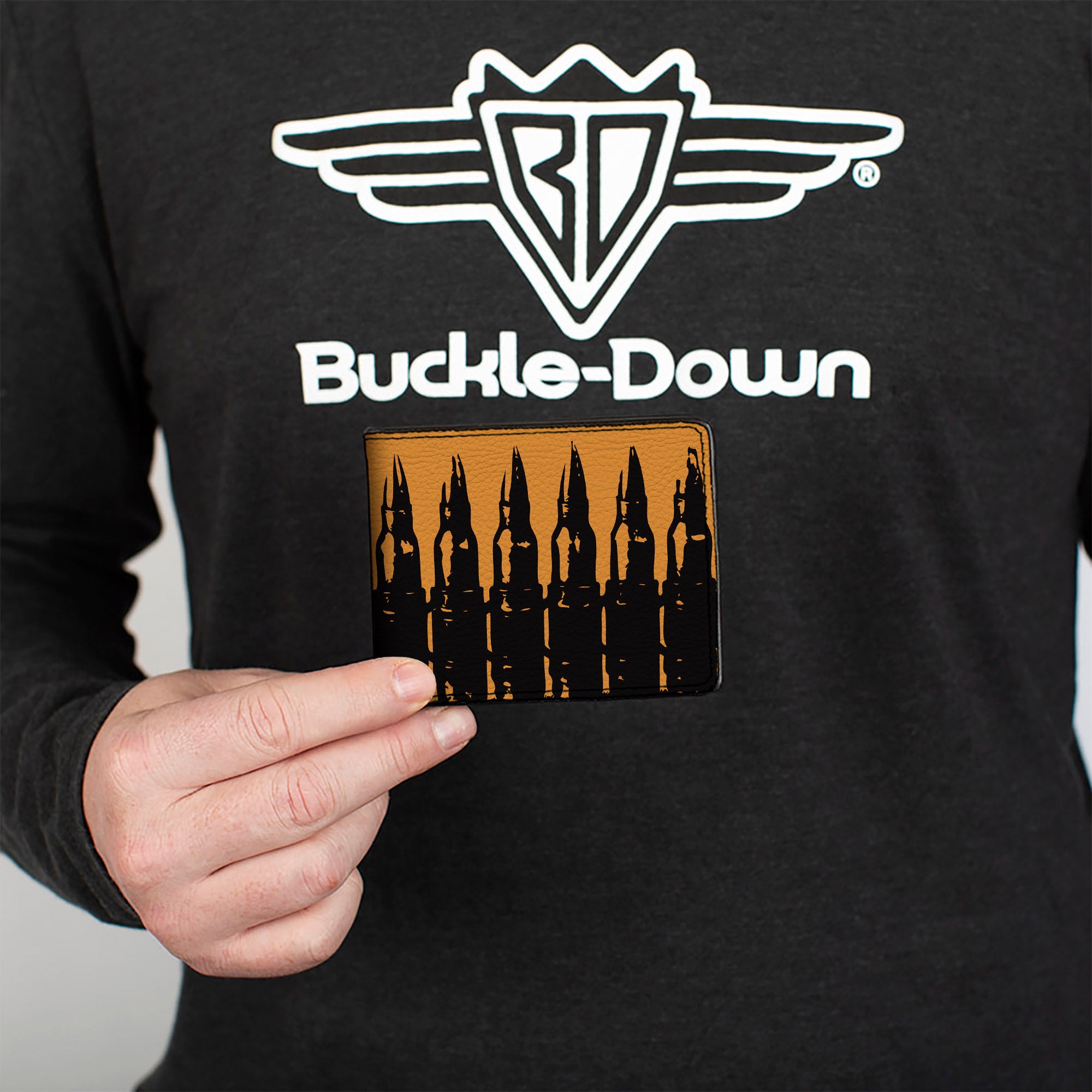 Bi-Fold Wallet - Bullets2 Orange Black Bi-Fold Wallets Buckle-Down