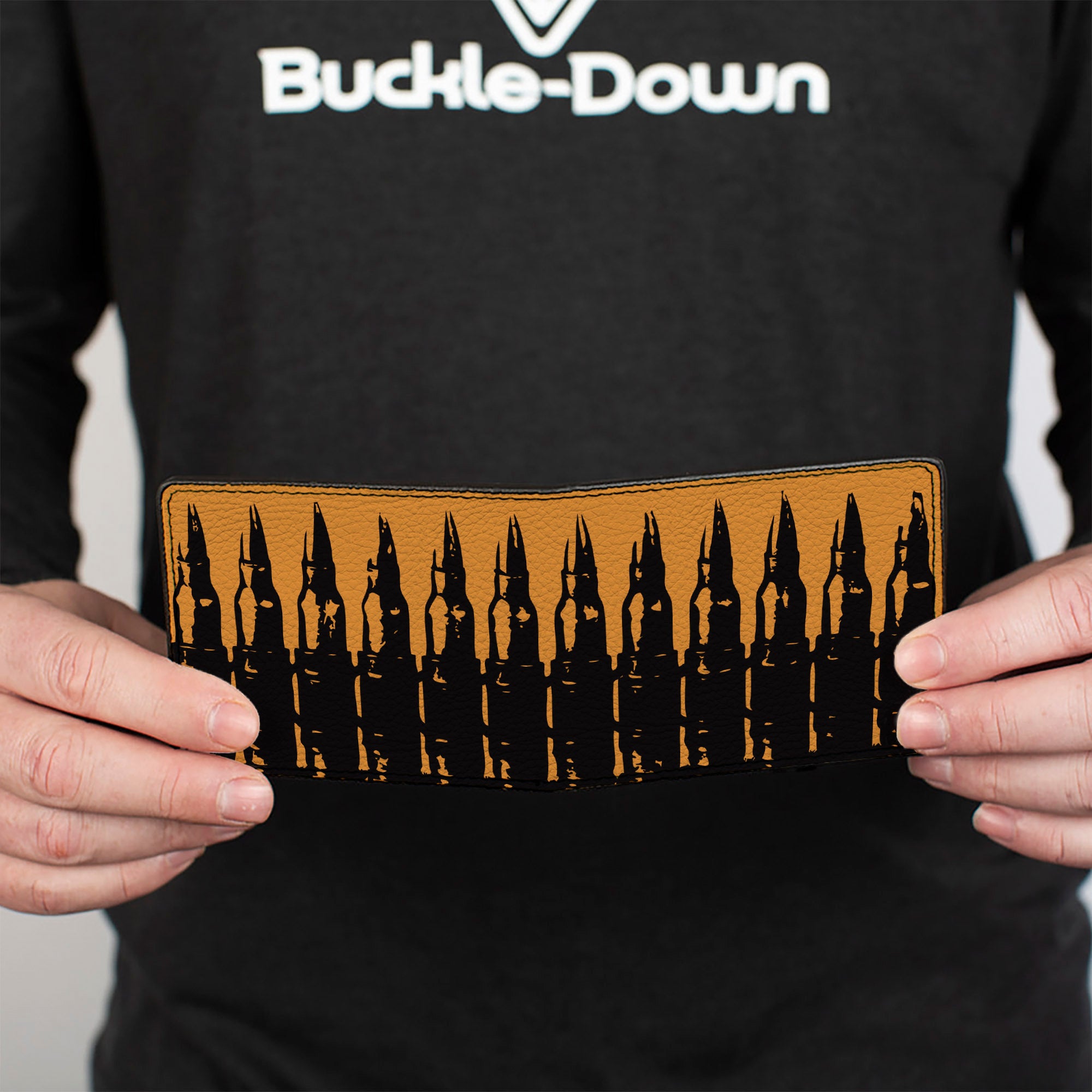 Bi-Fold Wallet - Bullets2 Orange Black Bi-Fold Wallets Buckle-Down