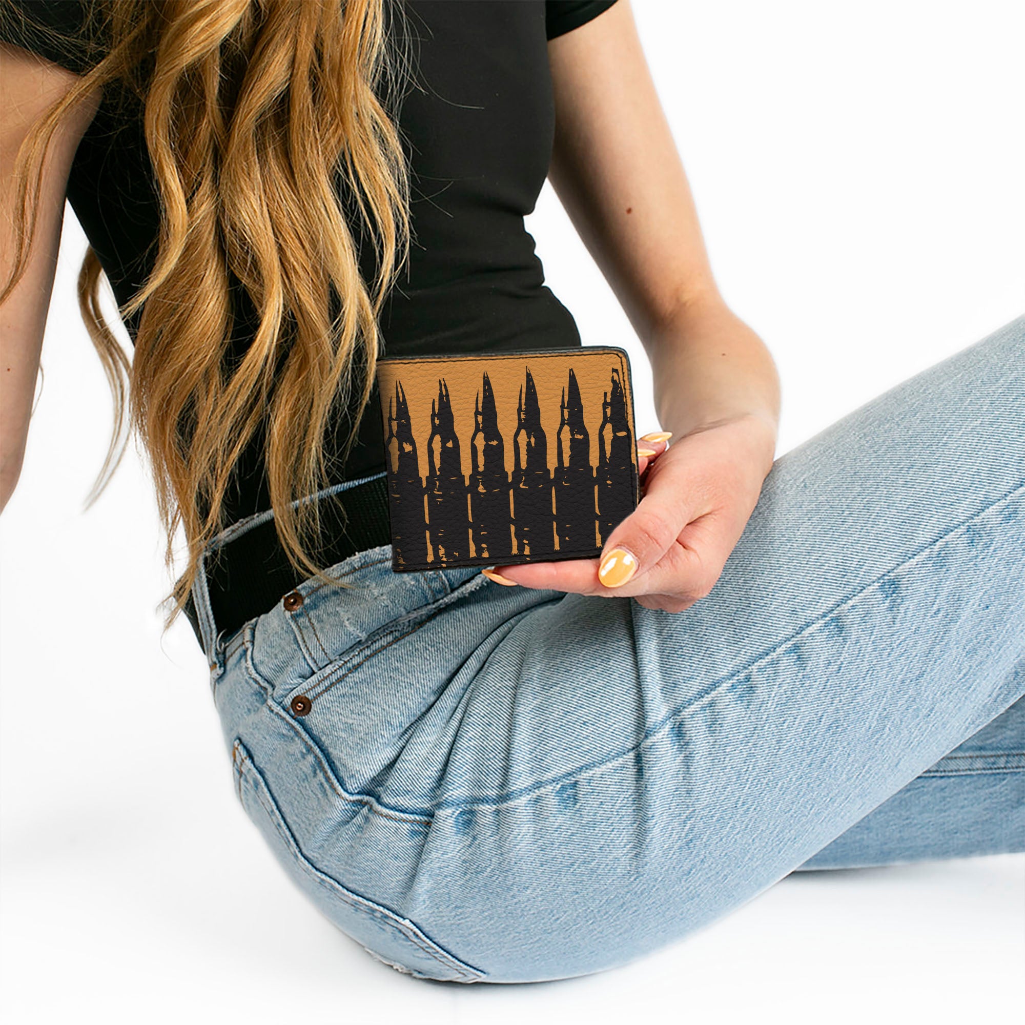 Bi-Fold Wallet - Bullets2 Orange Black Bi-Fold Wallets Buckle-Down