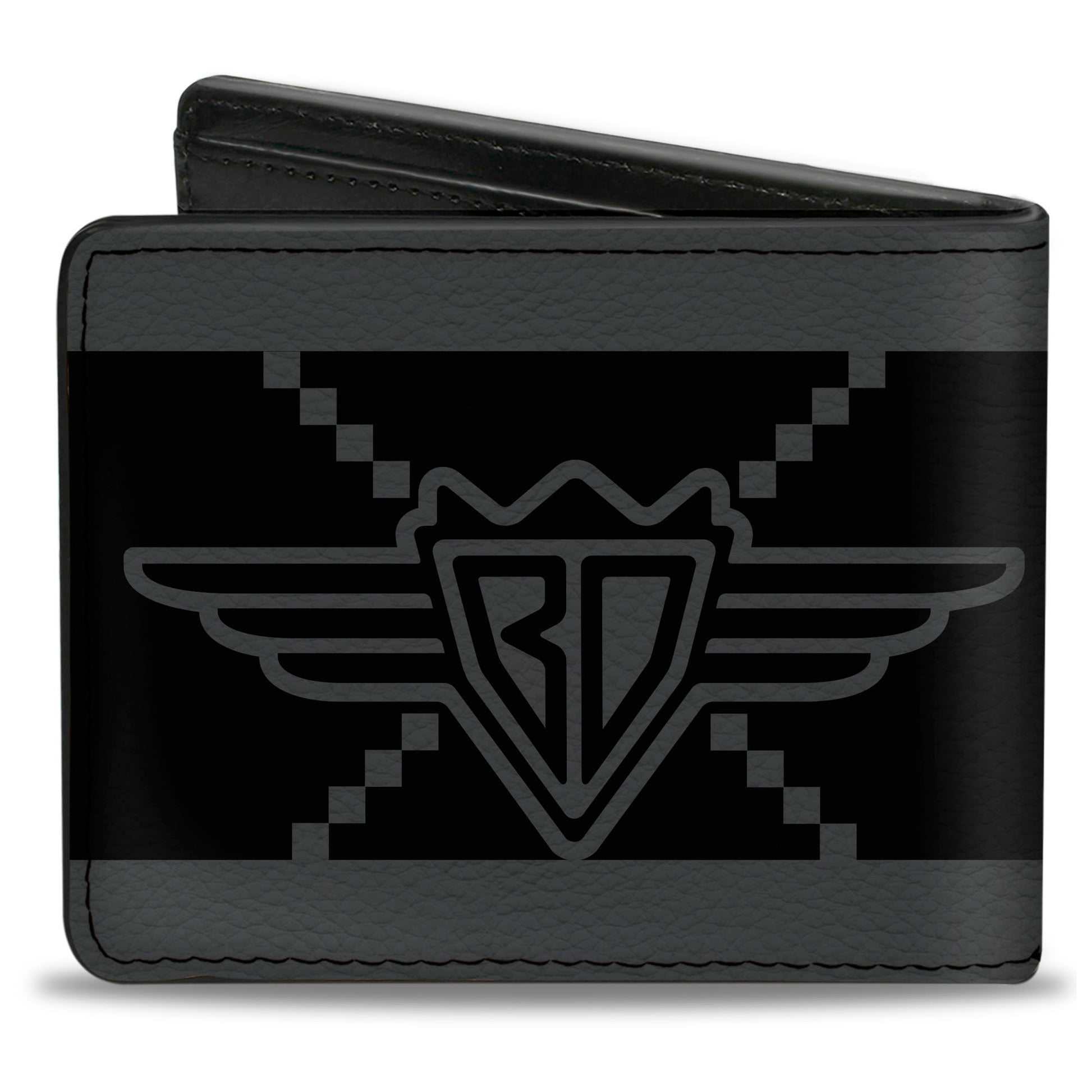Bi-Fold Wallet - Buckle-Down BD Monogram2 Black Gray Bi-Fold Wallets Buckle-Down
