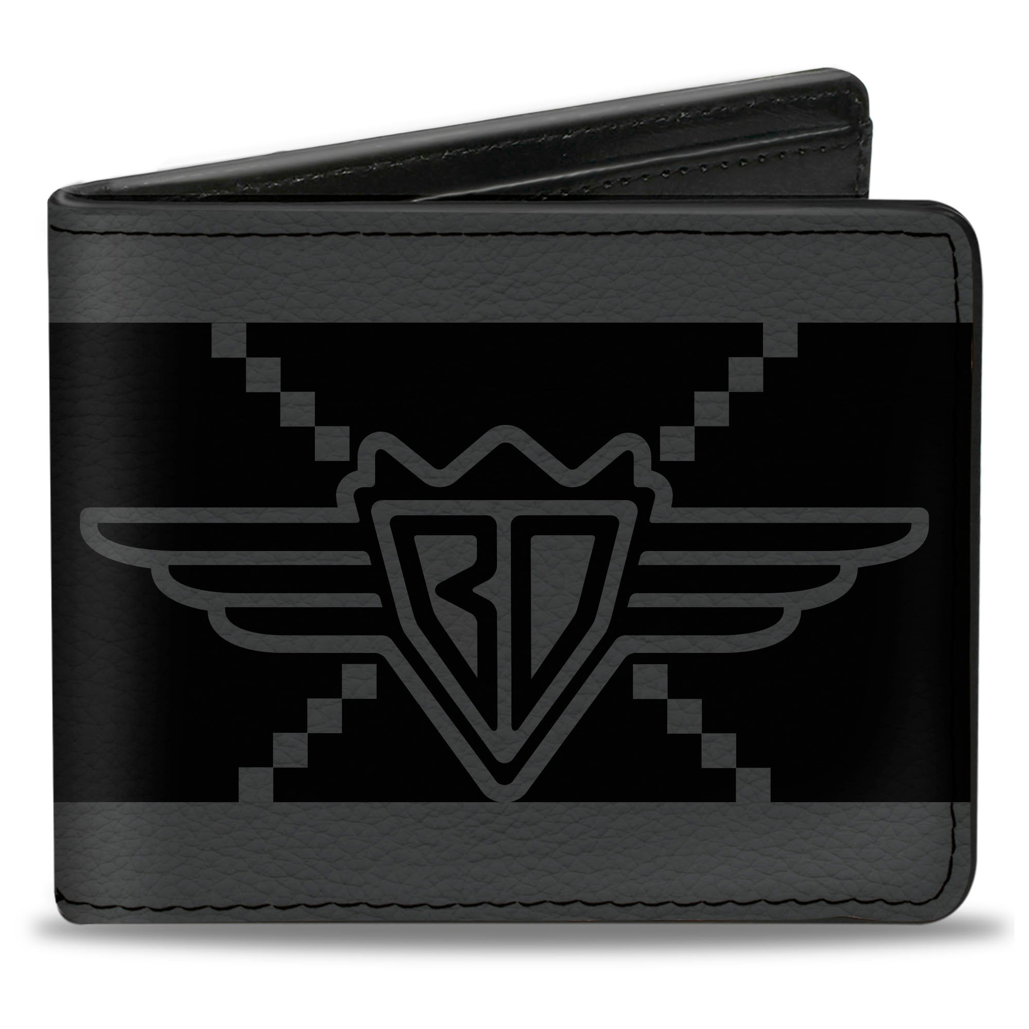 Bi-Fold Wallet - Buckle-Down BD Monogram2 Black Gray Bi-Fold Wallets Buckle-Down
