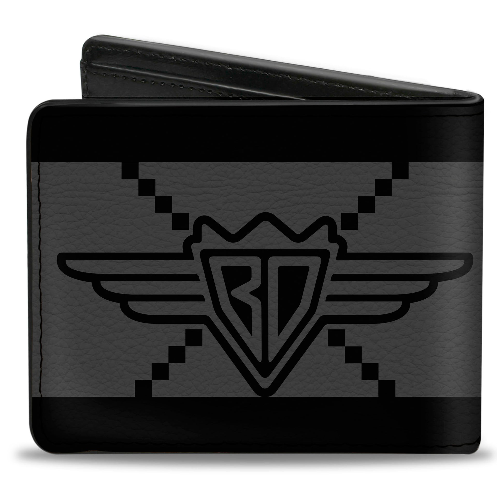 Bi-Fold Wallet - Buckle-Down BD Monogram2 Gray Black Bi-Fold Wallets Buckle-Down