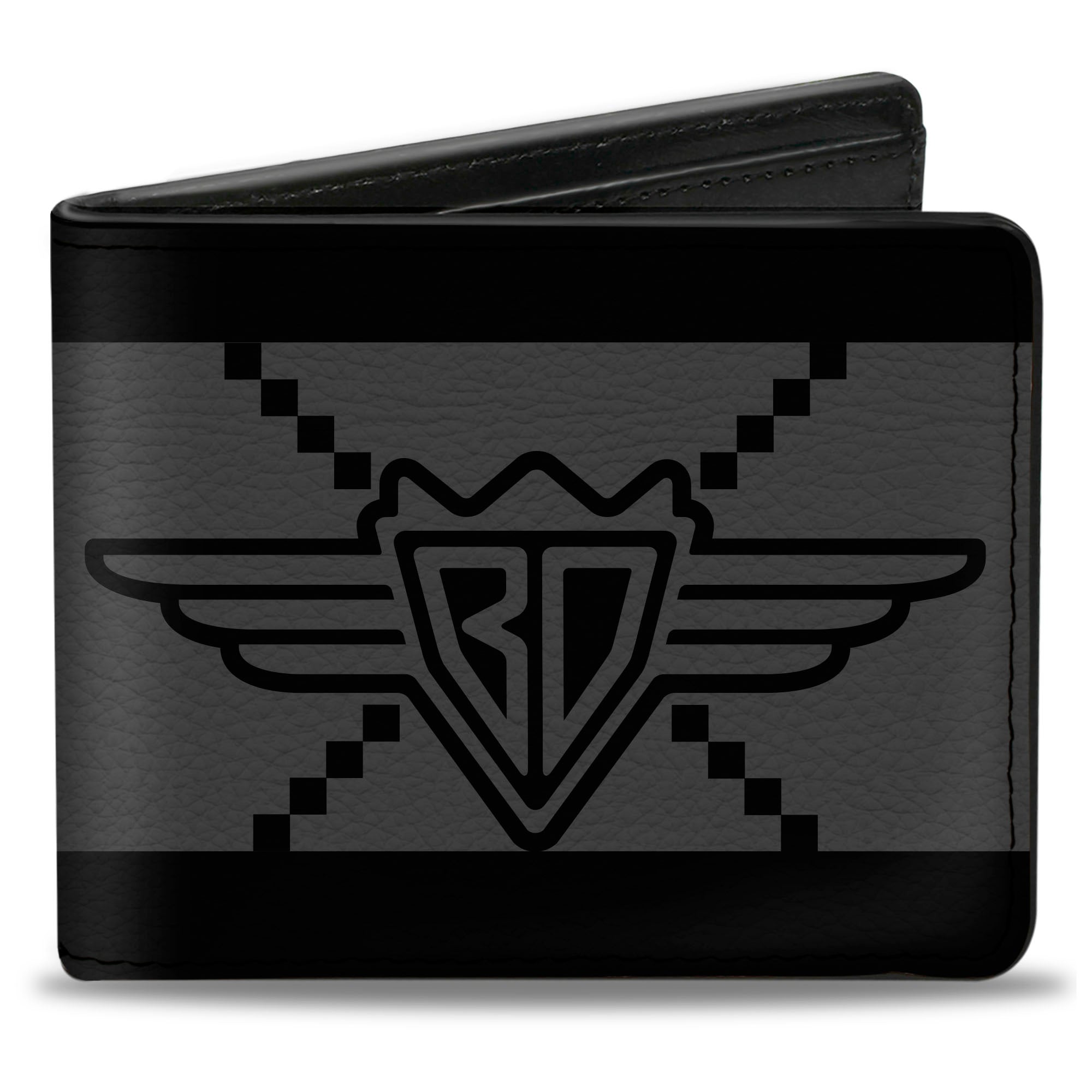 Bi-Fold Wallet - Buckle-Down BD Monogram2 Gray Black Bi-Fold Wallets Buckle-Down