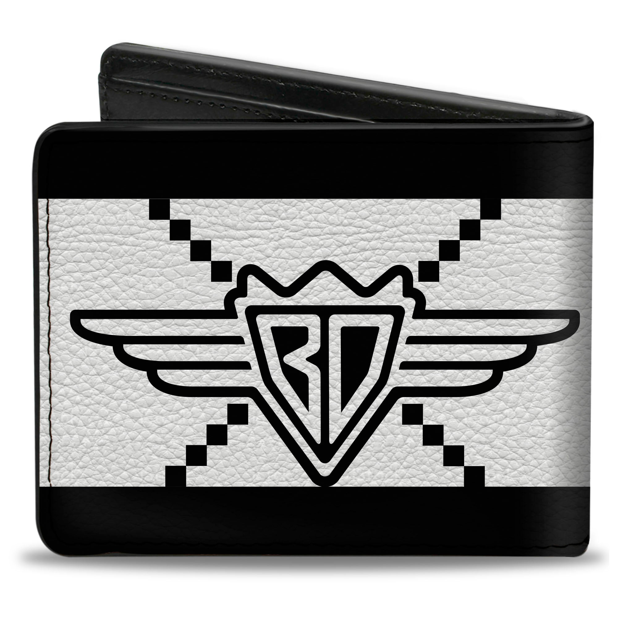 Bi-Fold Wallet - Buckle-Down BD Monogram2 White Black Bi-Fold Wallets Buckle-Down