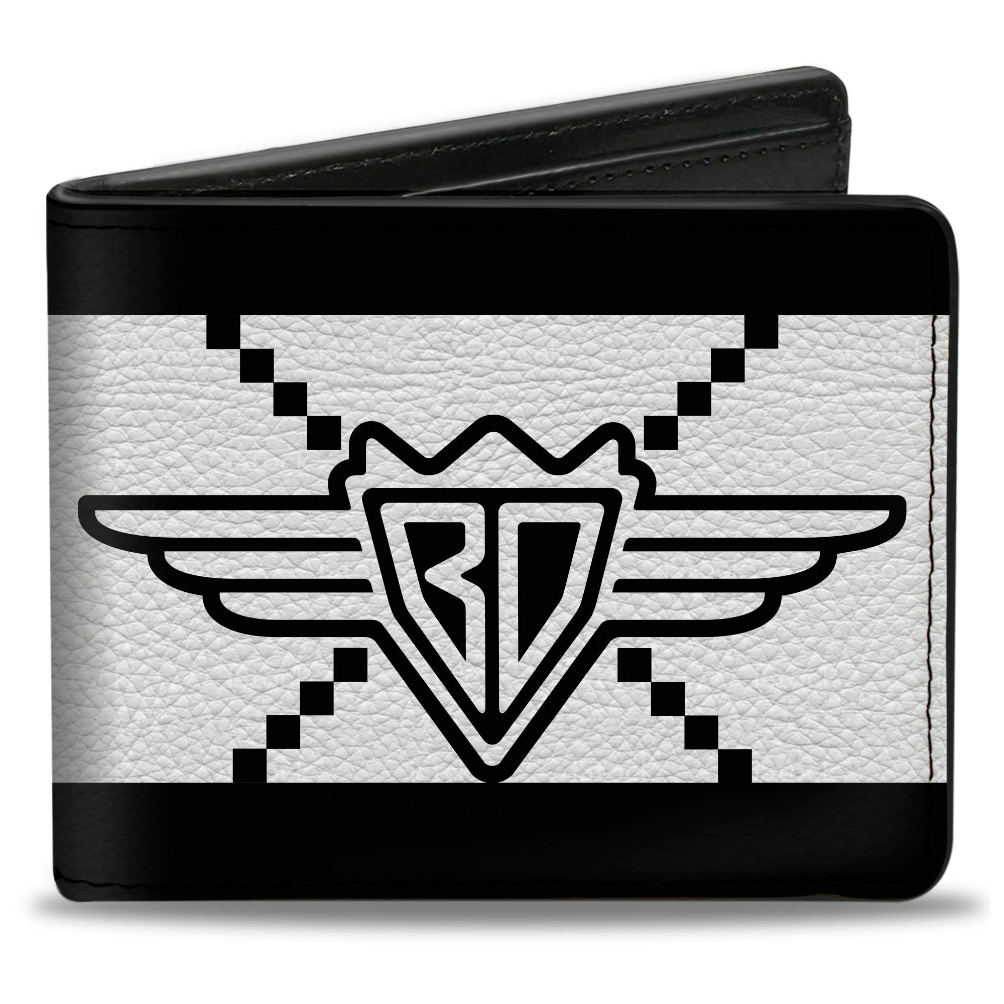 Bi-Fold Wallet - Buckle-Down BD Monogram2 White Black Bi-Fold Wallets Buckle-Down
