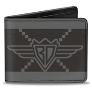 Bi-Fold Wallet - Buckle-Down BD Monogram2 Grays Bi-Fold Wallets Buckle-Down