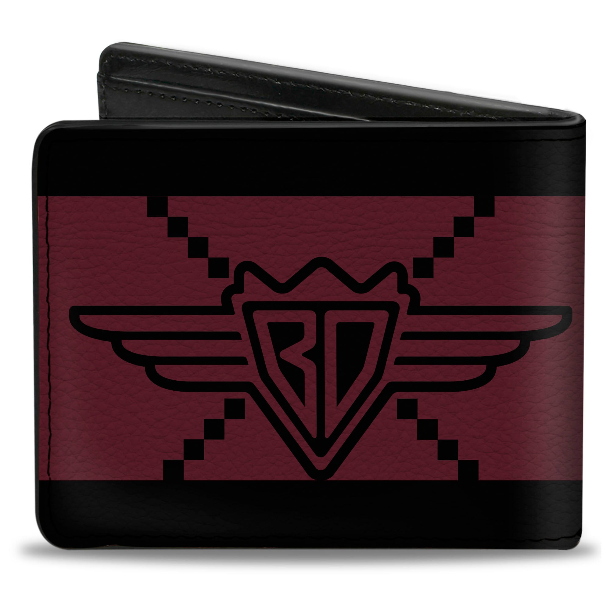 Bi-Fold Wallet - Buckle-Down BD Monogram2 Red Black Bi-Fold Wallets Buckle-Down