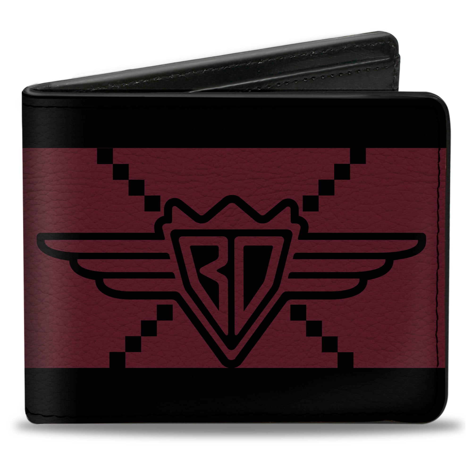 Bi-Fold Wallet - Buckle-Down BD Monogram2 Red Black Bi-Fold Wallets Buckle-Down