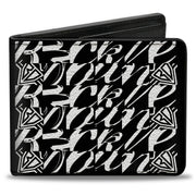 Bi-Fold Wallet - Buckle-Down BD Logo Buckle-Down Script Black White Bi-Fold Wallets Buckle-Down