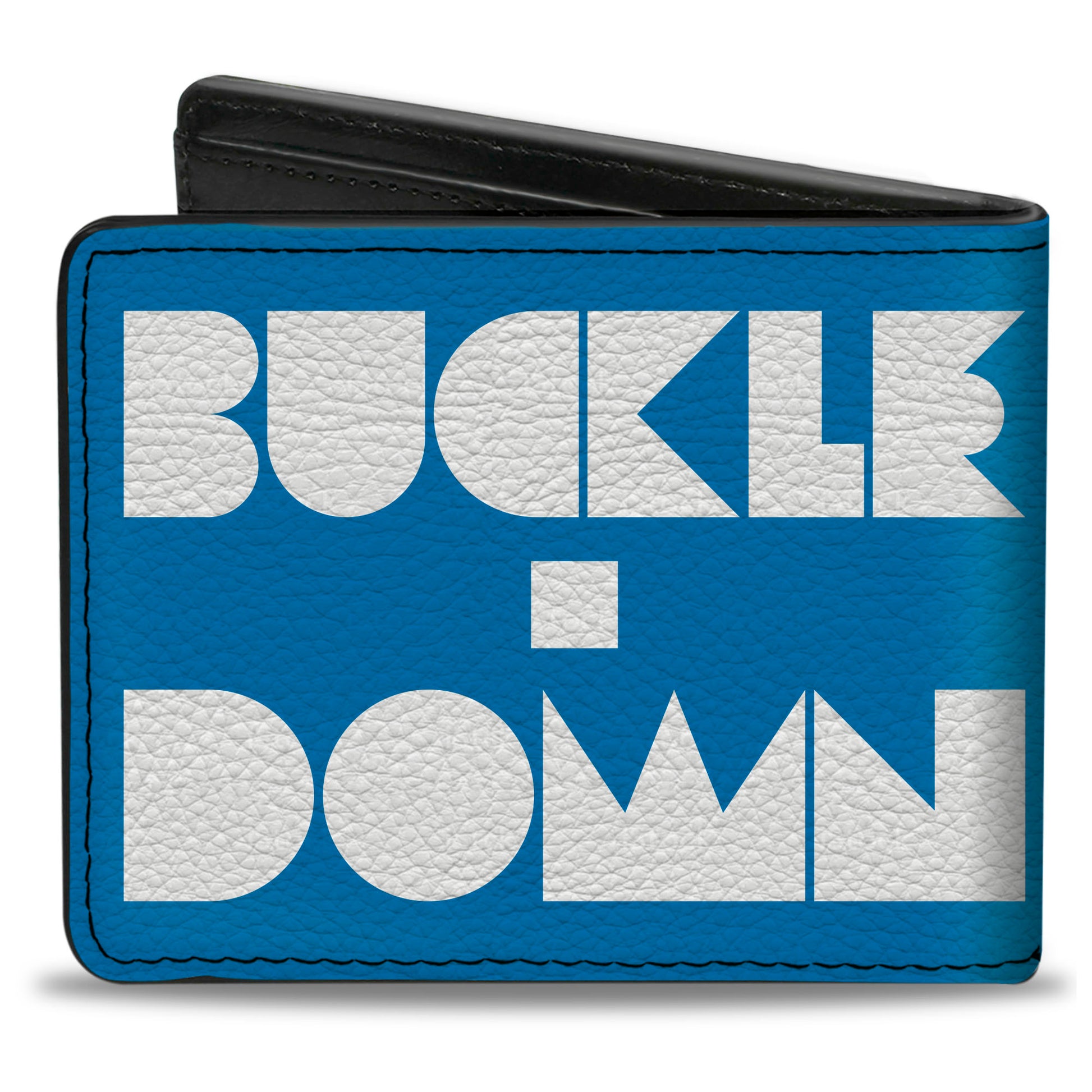 Bi-Fold Wallet - BUCKLE-DOWN Shapes Turquoise White Bi-Fold Wallets Buckle-Down