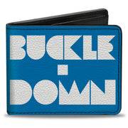 Bi-Fold Wallet - BUCKLE-DOWN Shapes Turquoise White Bi-Fold Wallets Buckle-Down