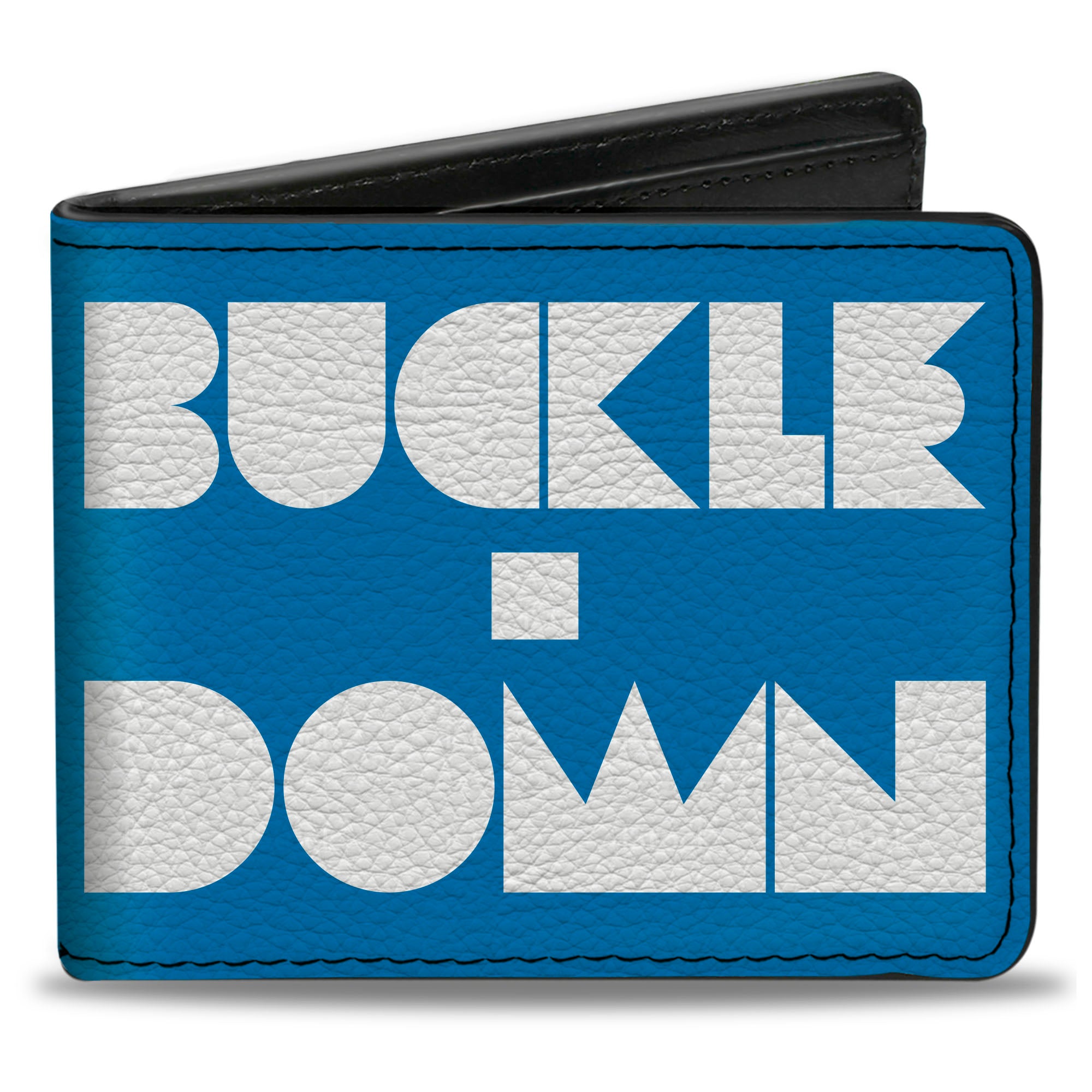 Bi-Fold Wallet - BUCKLE-DOWN Shapes Turquoise White Bi-Fold Wallets Buckle-Down