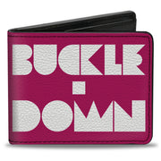 Bi-Fold Wallet - BUCKLE-DOWN Shapes Hot Pink White Bi-Fold Wallets Buckle-Down