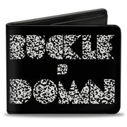 Bi-Fold Wallet - BUCKLE-DOWN Shapes Black Camo White Black Bi-Fold Wallets Buckle-Down