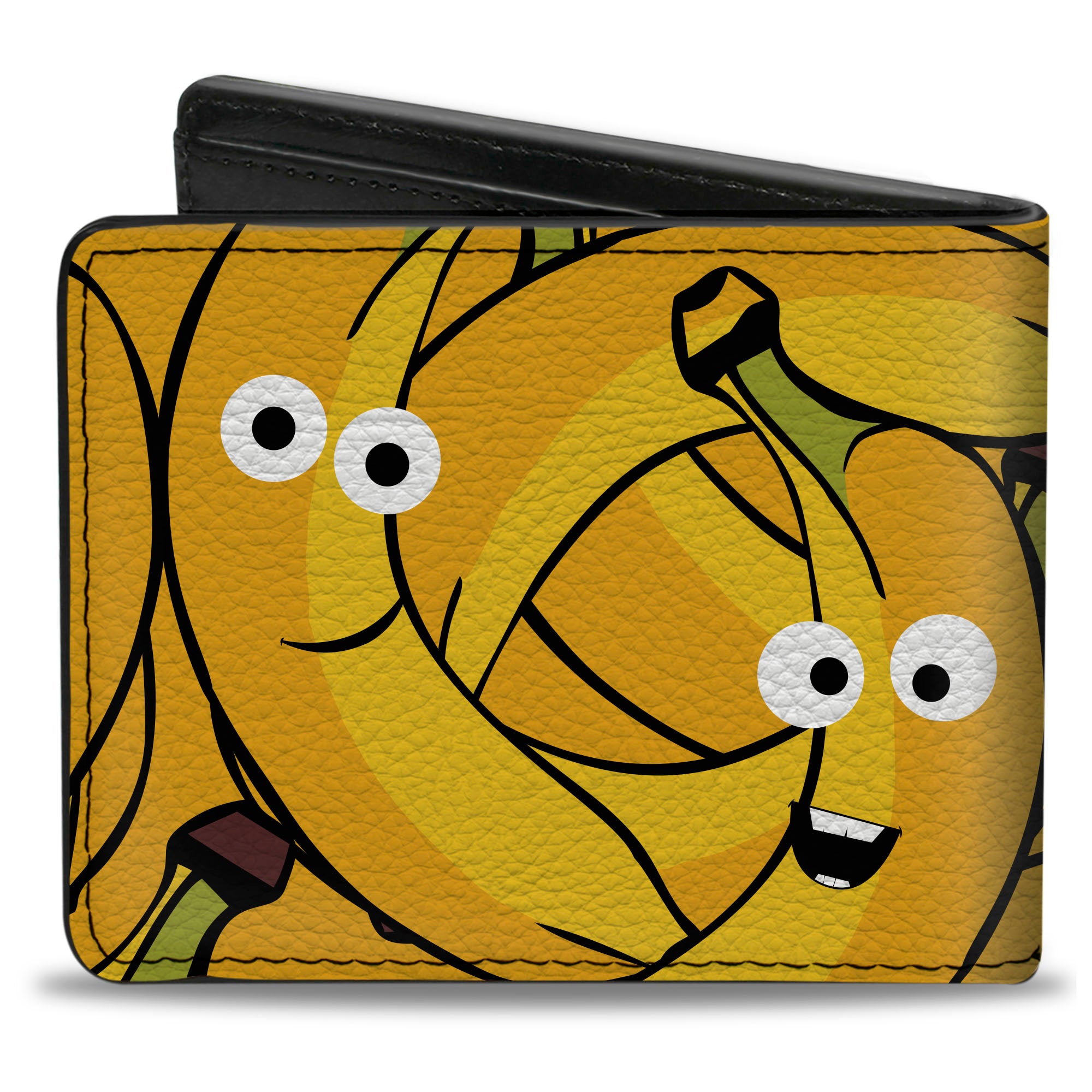 Bi-Fold Wallet - Bananas Stacked Cartoon Yellows Bi-Fold Wallets Buckle-Down