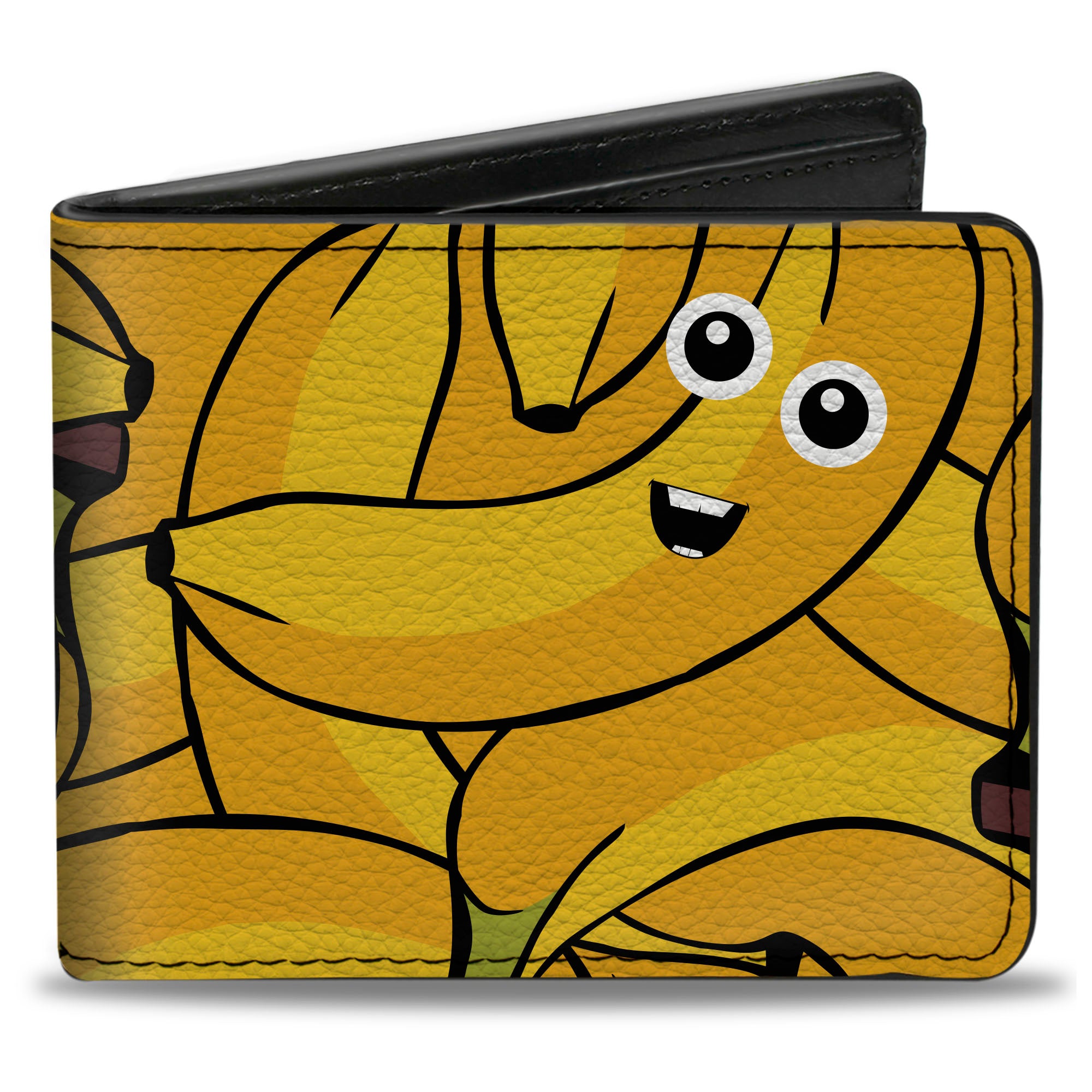 Bi-Fold Wallet - Bananas Stacked Cartoon Yellows Bi-Fold Wallets Buckle-Down