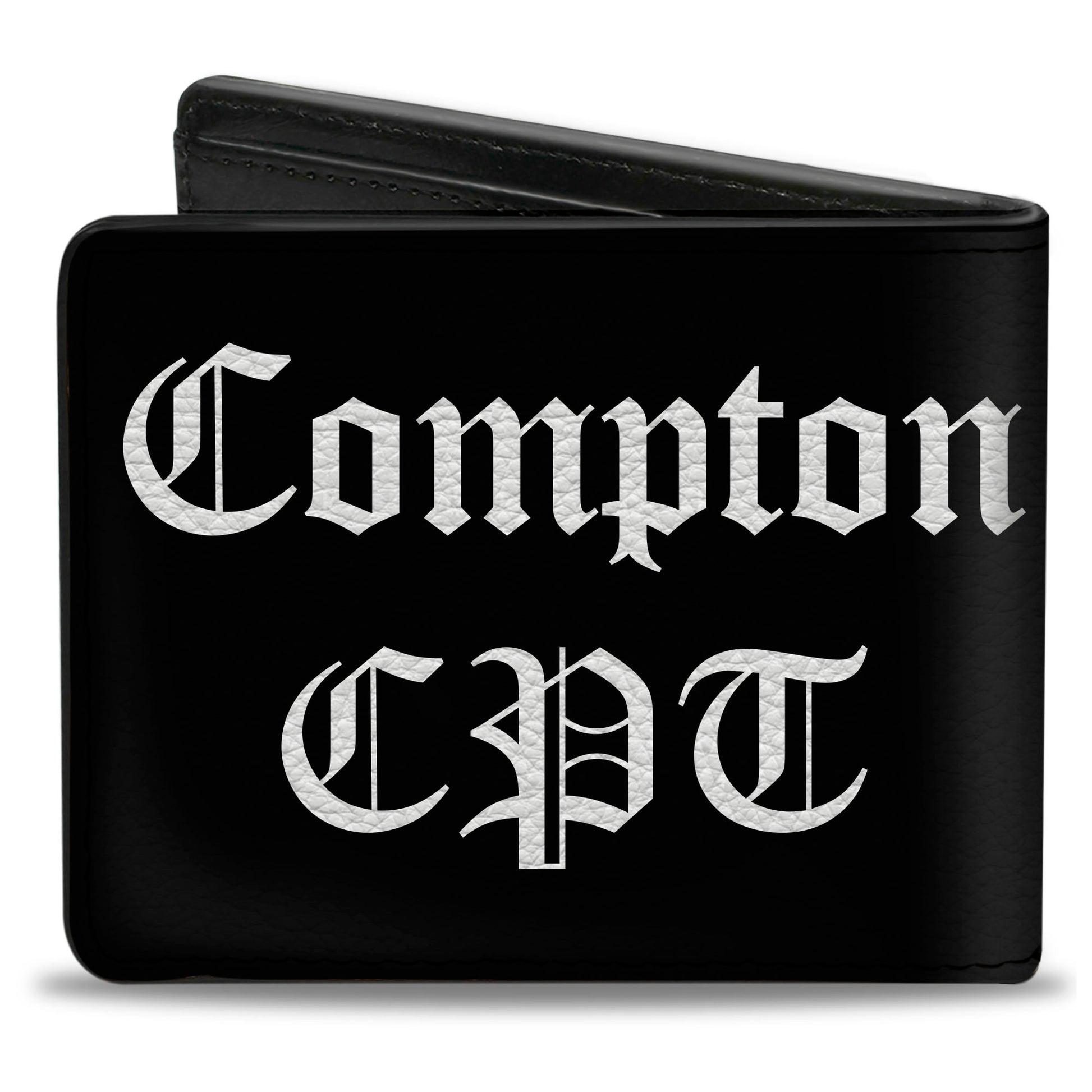 Bi-Fold Wallet - COMPTON-CPT Black White Bi-Fold Wallets Buckle-Down