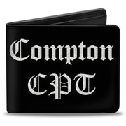 Bi-Fold Wallet - COMPTON-CPT Black White Bi-Fold Wallets Buckle-Down