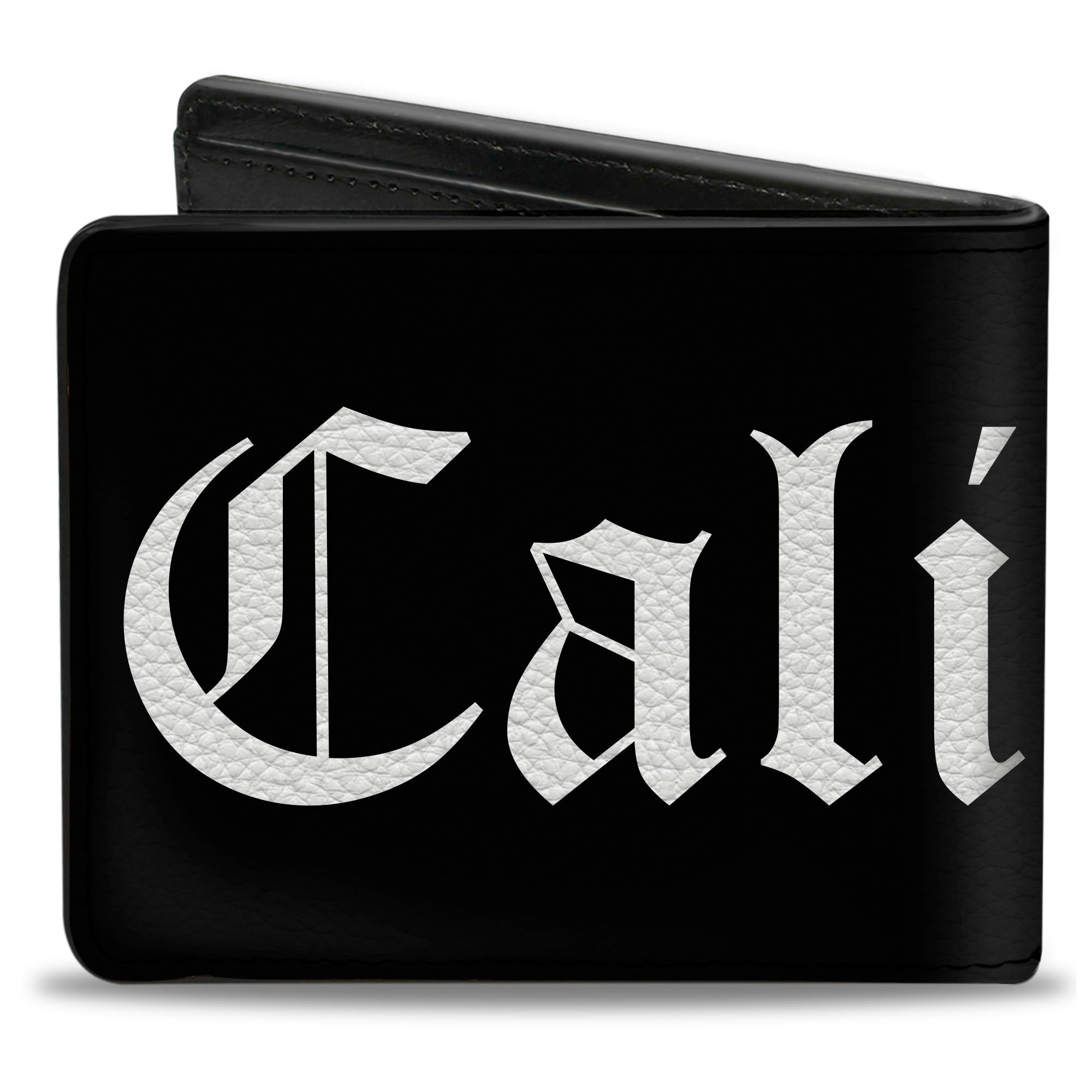 Bi-Fold Wallet - CALI Old English Black White Bi-Fold Wallets Buckle-Down