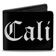 Bi-Fold Wallet - CALI Old English Black White Bi-Fold Wallets Buckle-Down