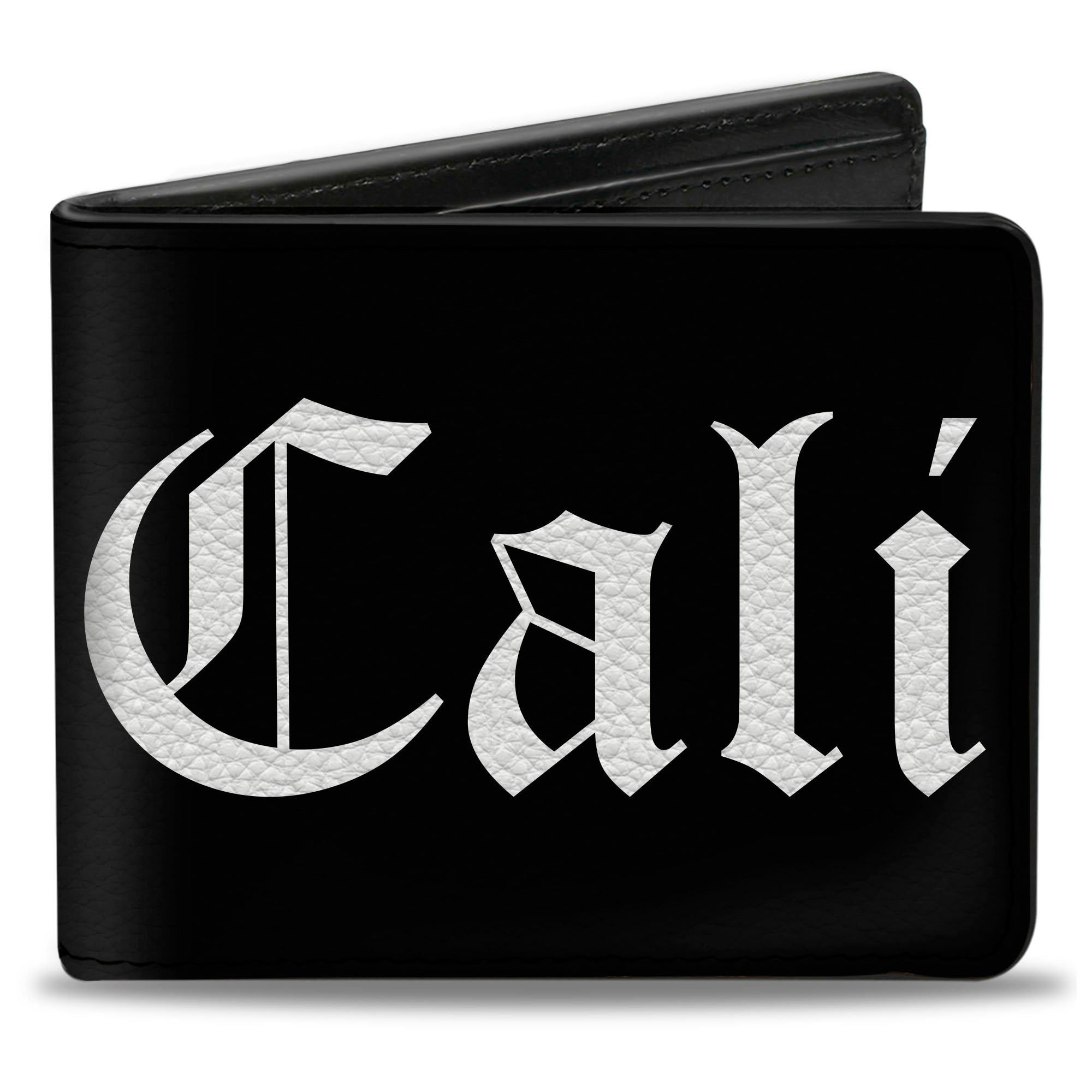Bi-Fold Wallet - CALI Old English Black White Bi-Fold Wallets Buckle-Down