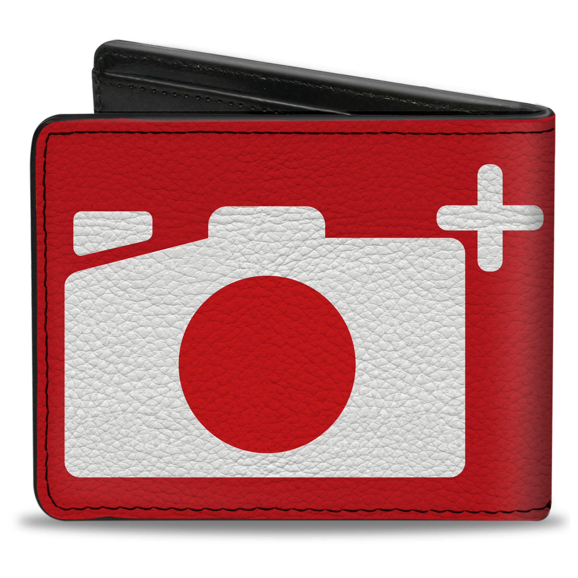 Bi-Fold Wallet - Camera Red White Bi-Fold Wallets Buckle-Down
