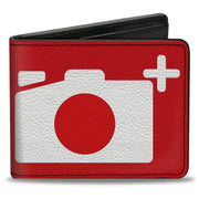 Bi-Fold Wallet - Camera Red White Bi-Fold Wallets Buckle-Down