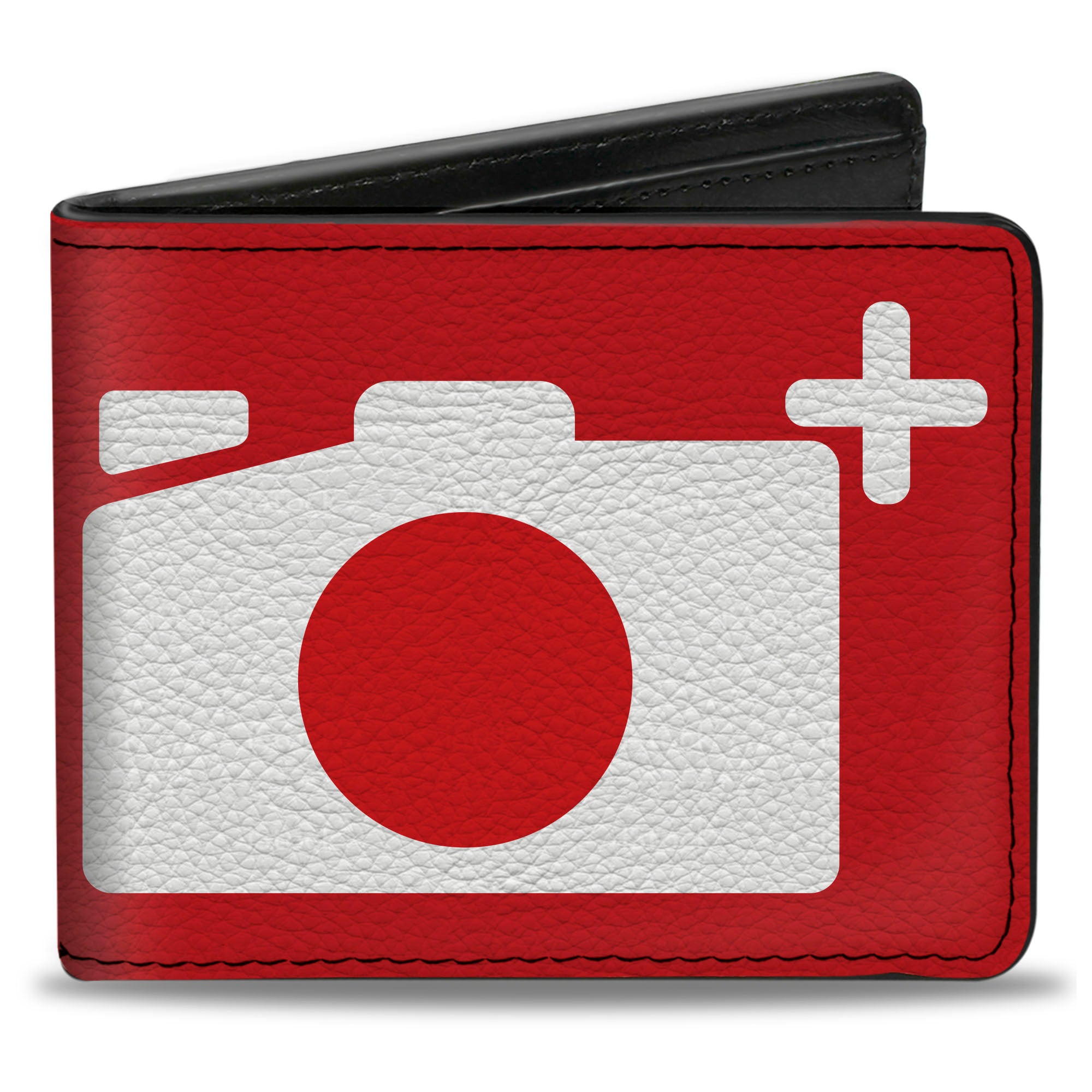 Bi-Fold Wallet - Camera Red White Bi-Fold Wallets Buckle-Down