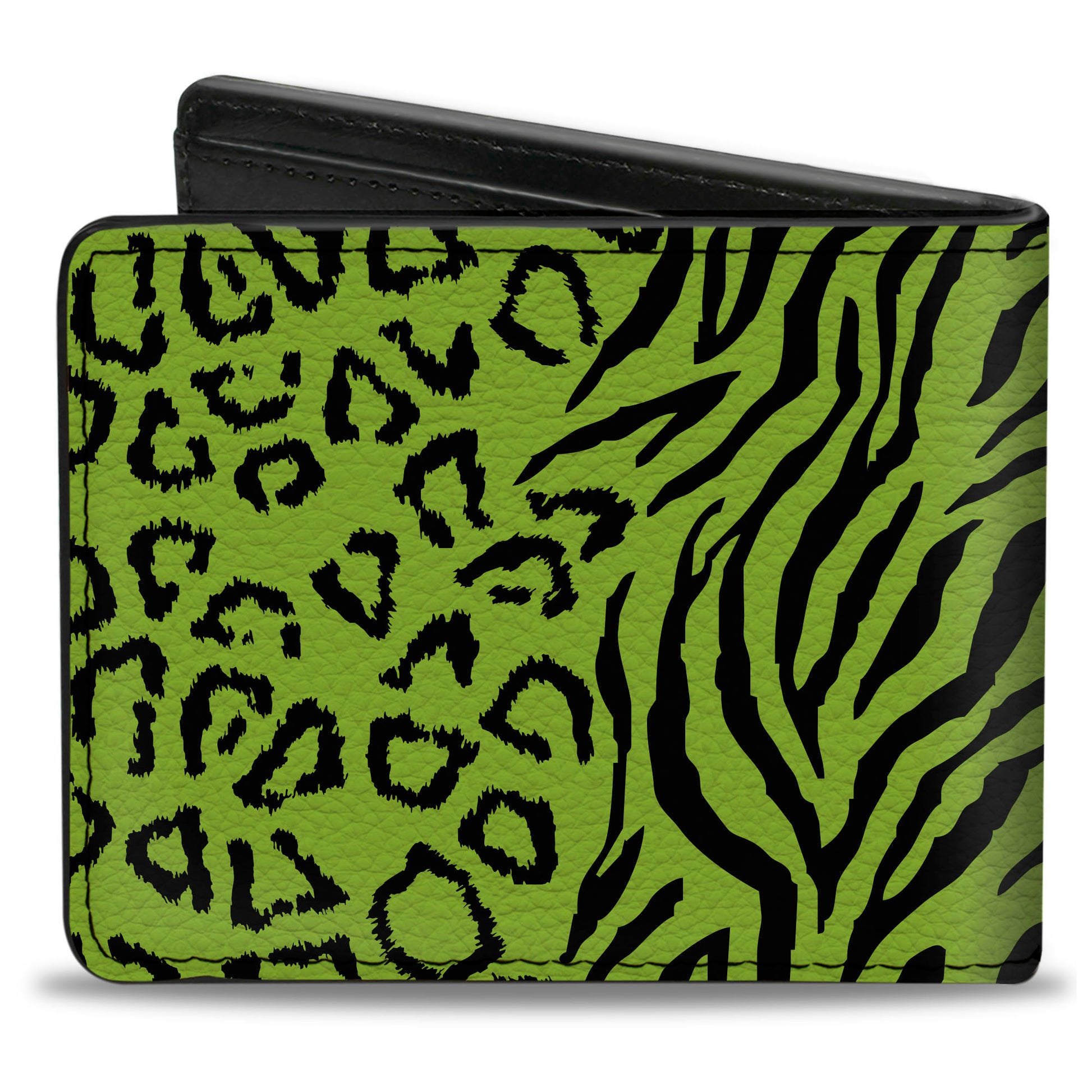 Bi-Fold Wallet - Cheebra Green Black Bi-Fold Wallets Buckle-Down