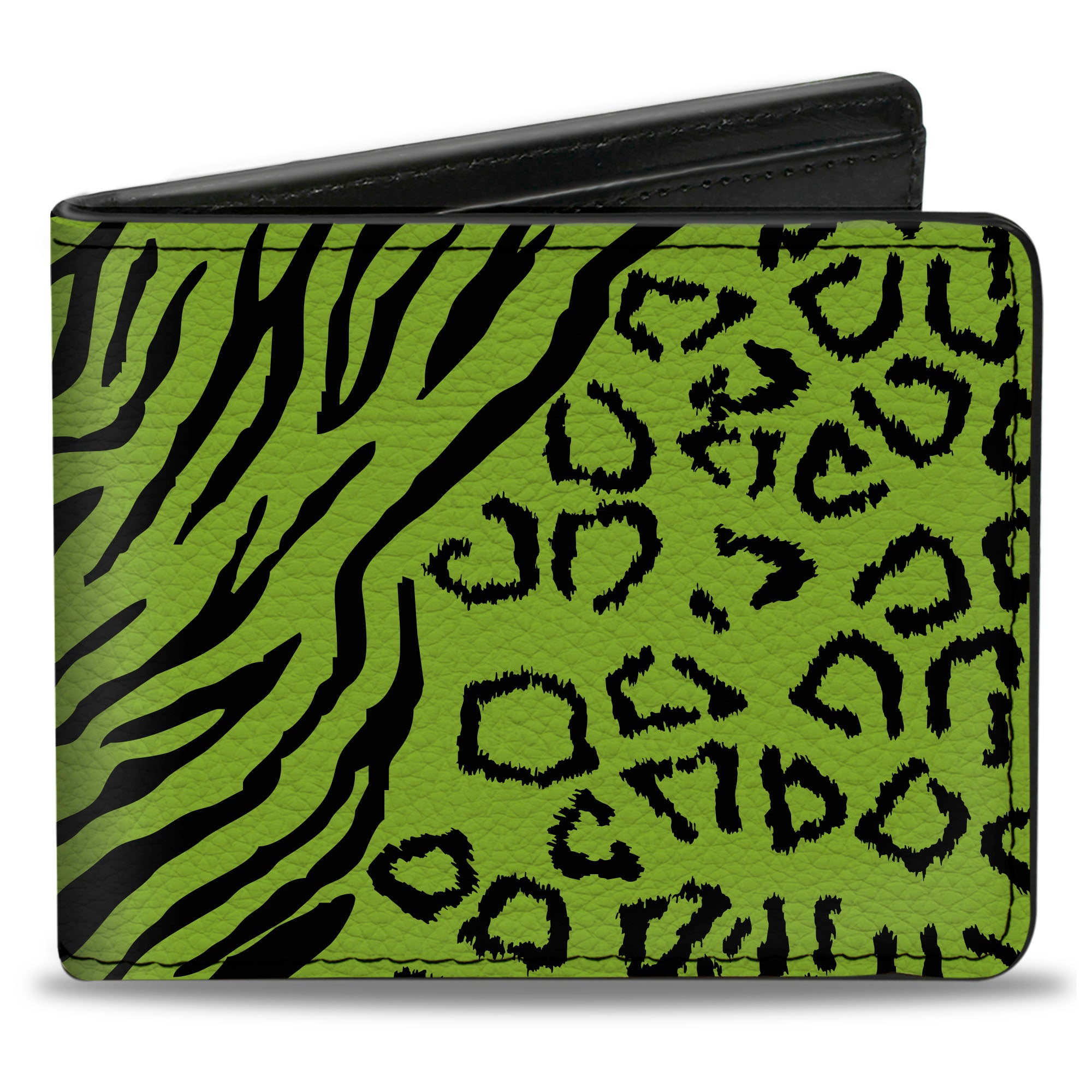 Bi-Fold Wallet - Cheebra Green Black Bi-Fold Wallets Buckle-Down