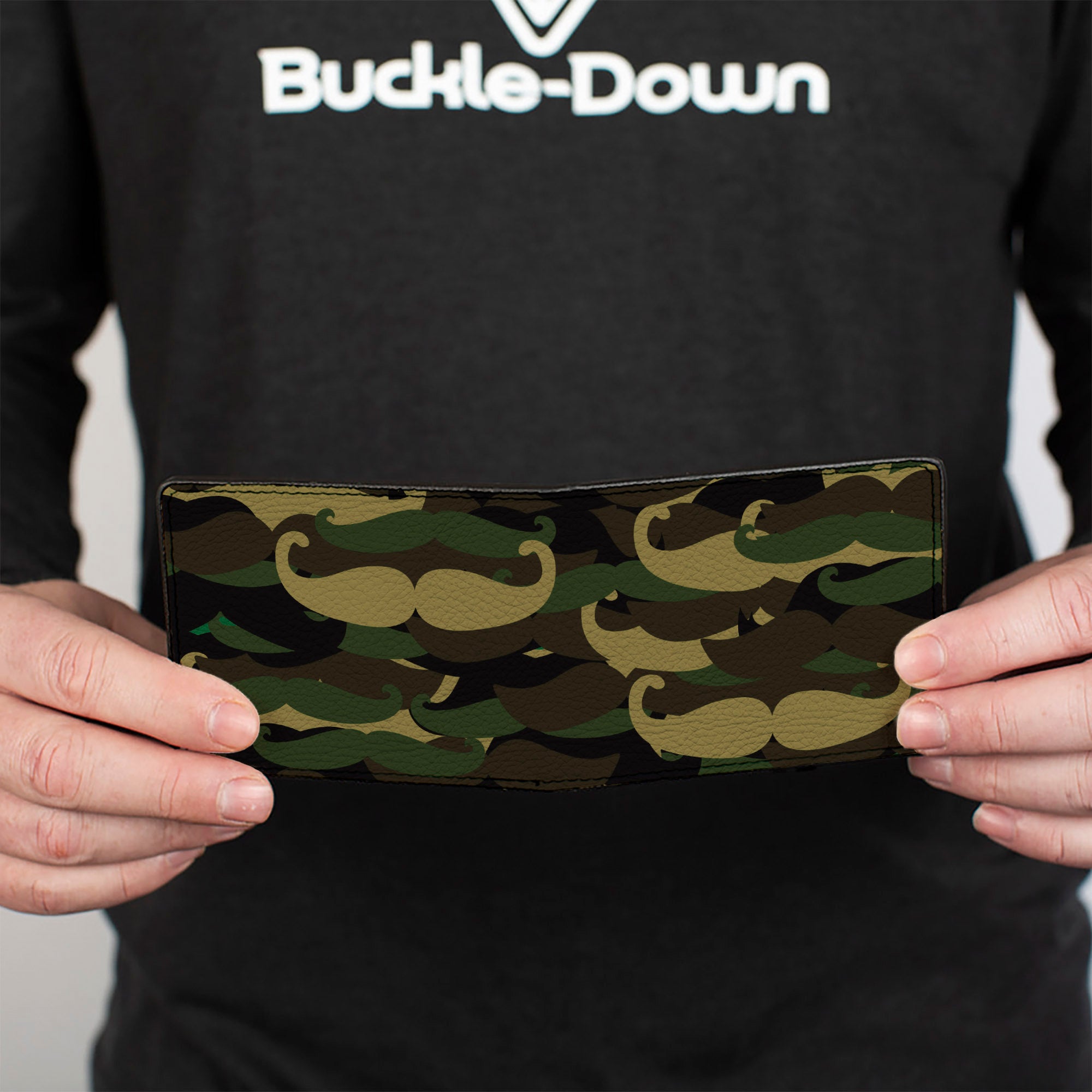 Bi-Fold Wallet - Camo'stache Bi-Fold Wallets Buckle-Down