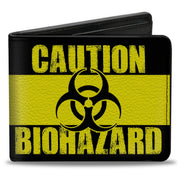 Bi-Fold Wallet - CAUTION BIOHAZARD Black Yellow Bi-Fold Wallets Buckle-Down