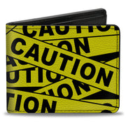 Bi-Fold Wallet - CAUTION Yellow Black Bi-Fold Wallets Buckle-Down