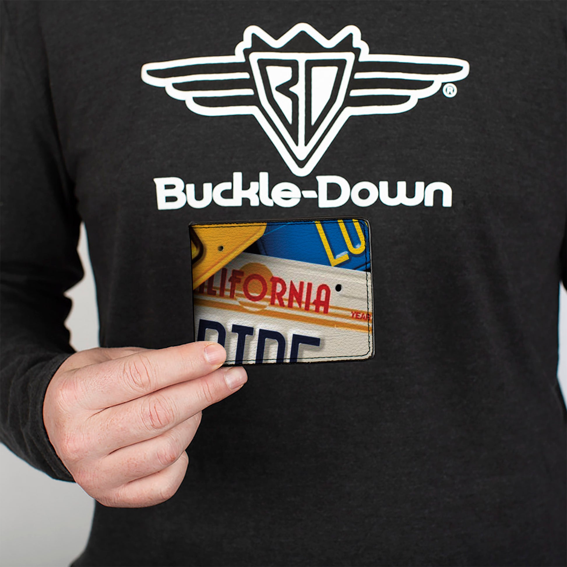 Bi-Fold Wallet - Cali License Plates Stacked Bi-Fold Wallets Buckle-Down