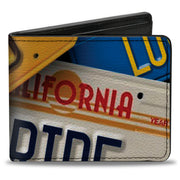 Bi-Fold Wallet - Cali License Plates Stacked Bi-Fold Wallets Buckle-Down