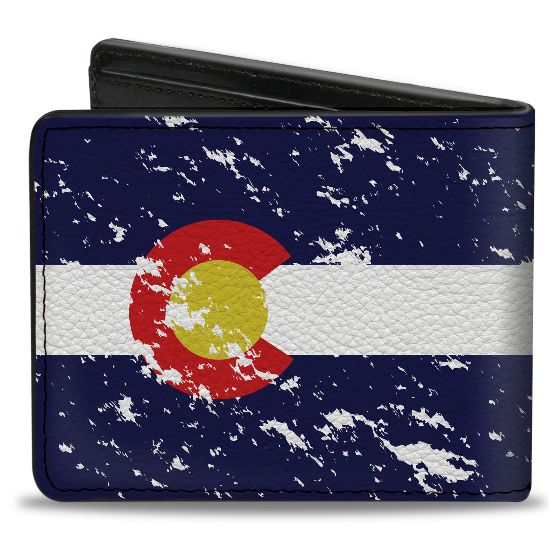 Bi-Fold Wallet - Colorado Flags4 Weathered Bi-Fold Wallets Buckle-Down