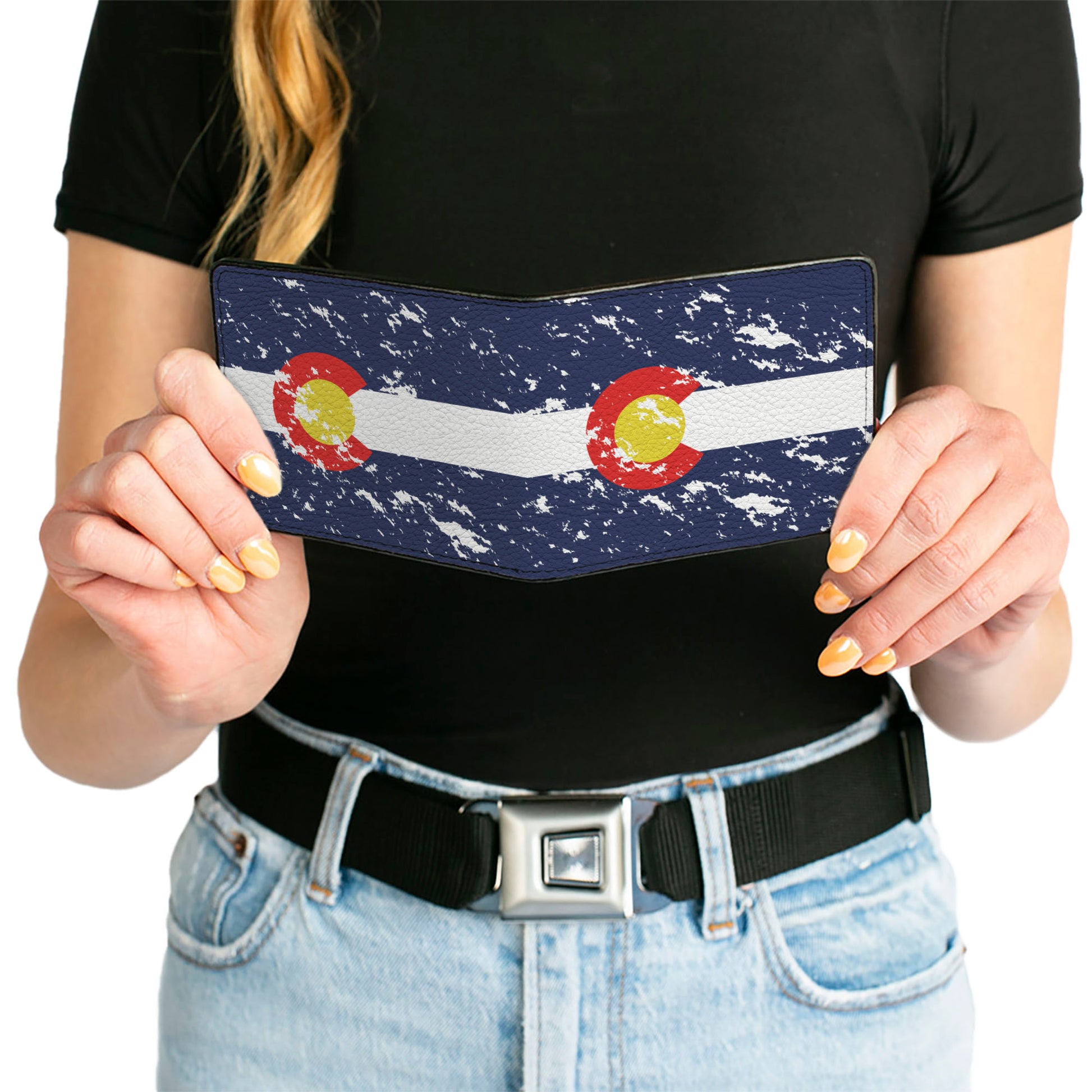 Bi-Fold Wallet - Colorado Flags4 Weathered Bi-Fold Wallets Buckle-Down
